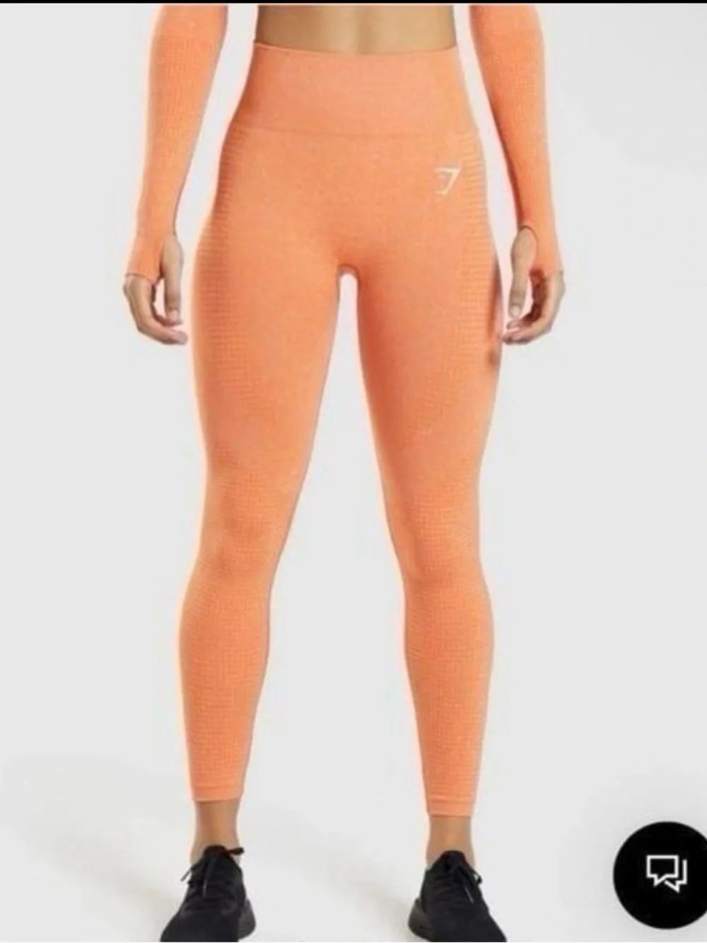 GYMSHARK | Orange Vital Seamless 2.0 7/8 Length Leggings Women’s Size Medium